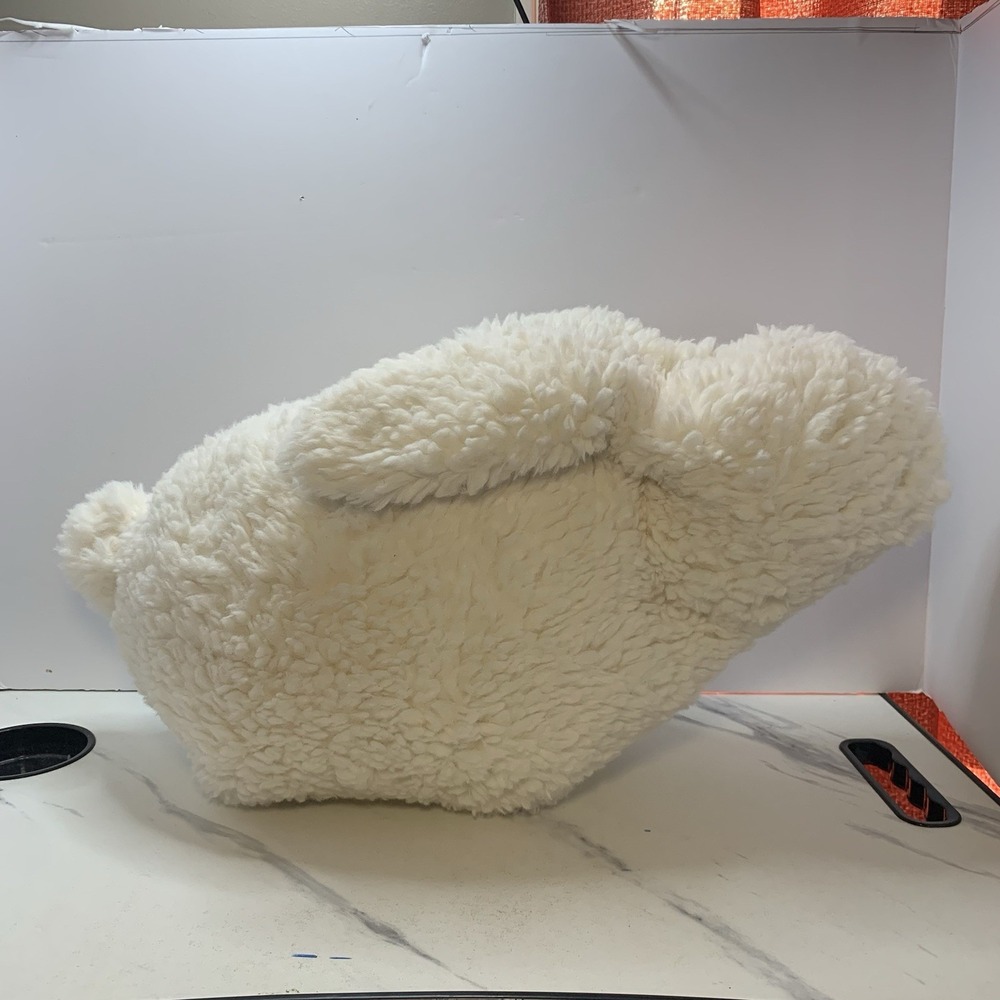 Pottery Barn Bunny Rabbit Pillow Sherpa Easter Plush Soft And Fluffy